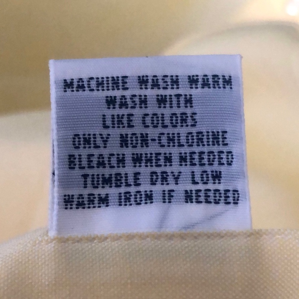 Ralph Lauren Yellow Iconic Oxford Button Down Shirt size 15/32-33 - Picture 9 of 11